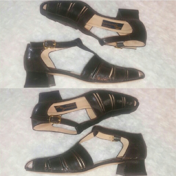 Joel Parker Neva Vintage Brown Snake Serpent Shoes - Picture 2 of 8